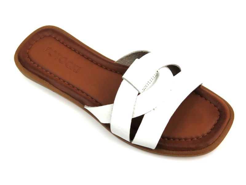 Dámské ploché žabky - Potocki 23-21007, černé