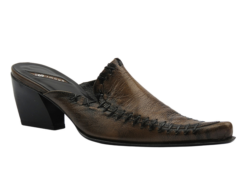 Dámské lodičky But-S E044B hnědé z přírodní kůže