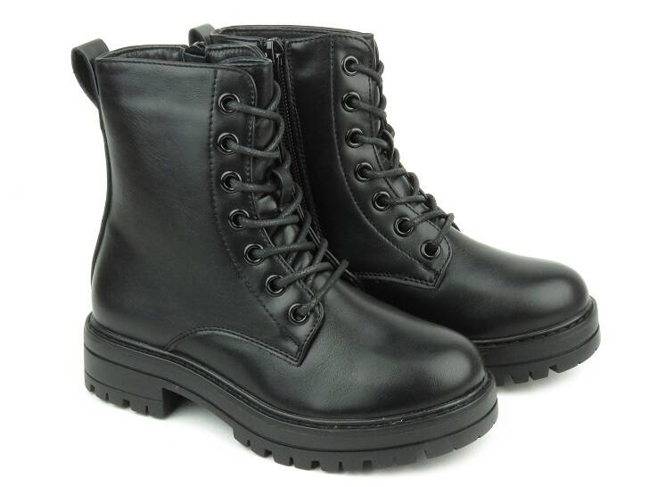 Dětské kotníkové boty - MISS E 23DZ35-4235, černé