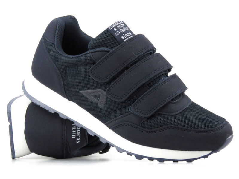 Sportovní obuv a tenisky pro mládež - AMERICAN CLUB WT146/23 / WT147/23, tmavě modrá