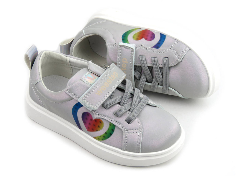 Kvalitní dětská sportovní obuv - WEESTEP R522163572, stříbrná