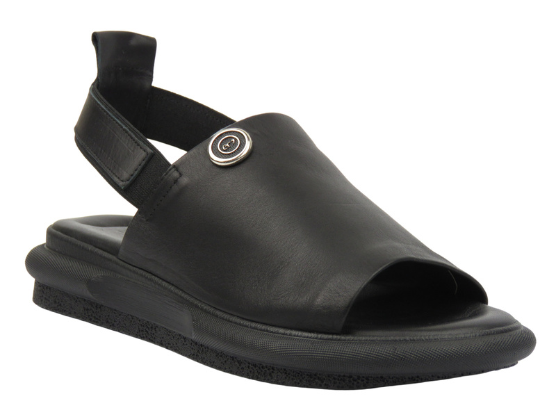 Elegantní dámské sandály z přírodní kůže - Bombonella 501.24309-1, černá