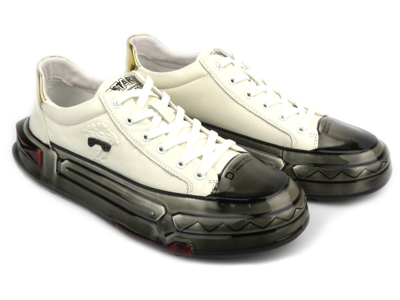 Moderní pánské tenisky - JOHN DOUBARE 9699, bílá