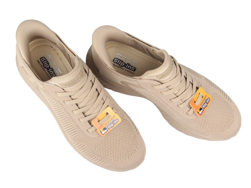 Sportovní dámské boty Skechers 117497 v béžové barvě