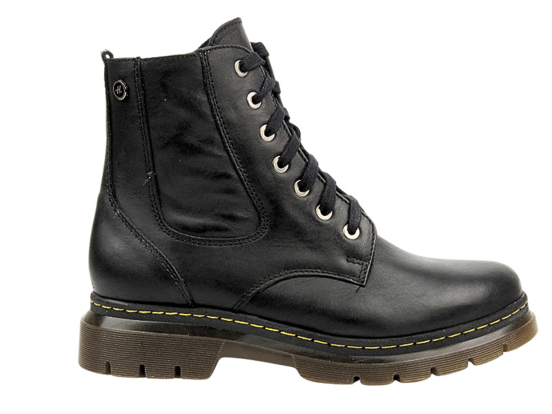 Dámské kožené návleky - HELIOS Comfort 528, černá CS