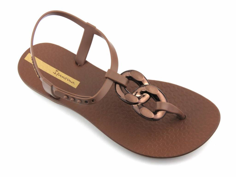 Dámské sandály z elastické gumy - Ipanema 83330, hnědé