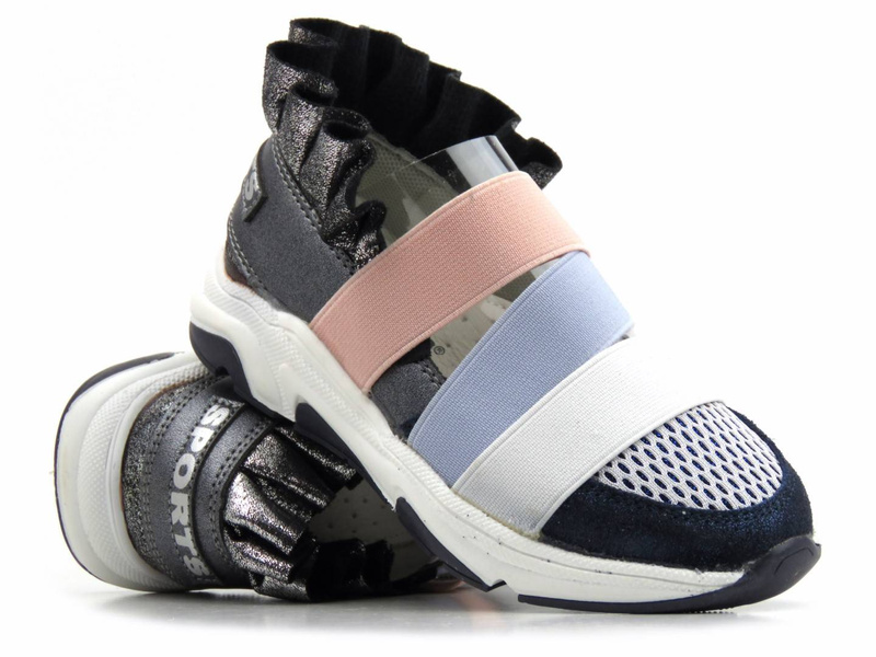 Dětské sportovní boty na jaro a léto - WEESTEP R537333917, barevné s volánky