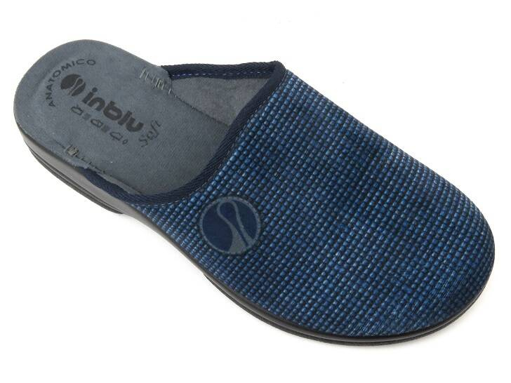 Pánské pantofle s měkkou stélkou - INBLU ALCE, tmavě modrá