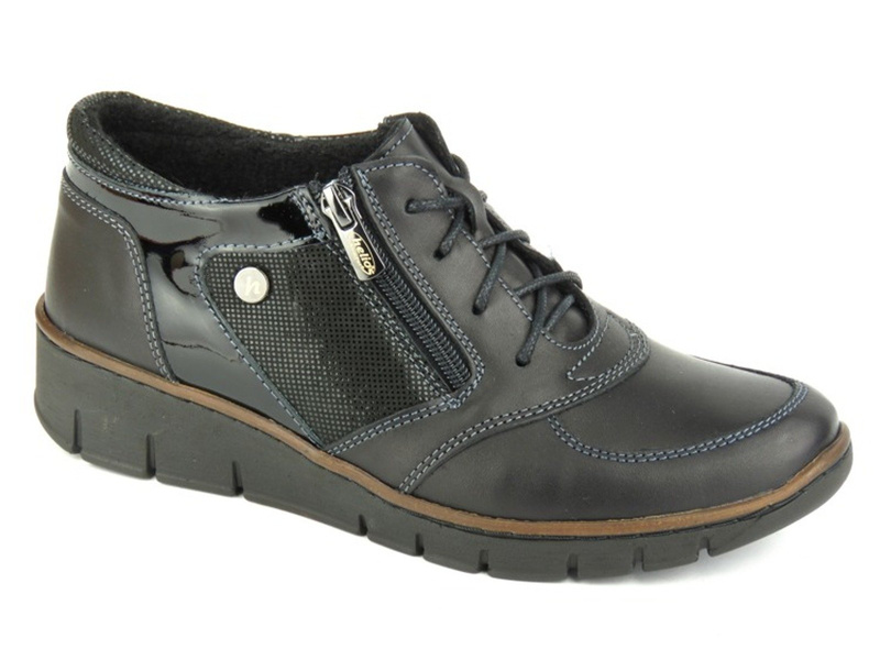 Zateplené dámské kozačky polské značky HELIOS Komfort 536, černé