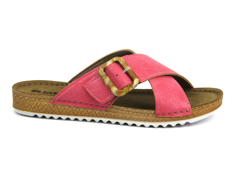 Dámské zdravotní žabky s korkovou stélkou - Inblu VR7B, bílá