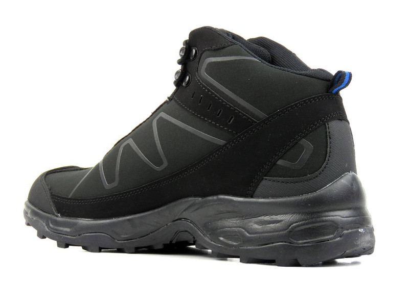 DK Aqua SoftShell 2147 vysoké pánské trekingové kalhoty, černo-modré