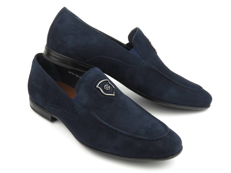 Vysoce kvalitní pánské mokasíny JOHN DOUBARE D778-120-29, tmavě modrá