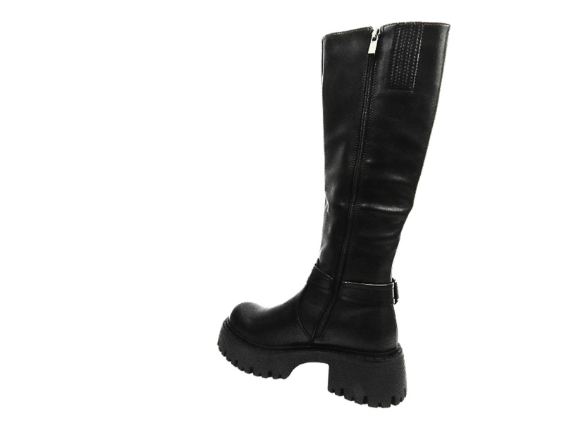 Dámské vysoké kozačky na platformě VENEZIA G002LEBLOBZ006 černé se zipem