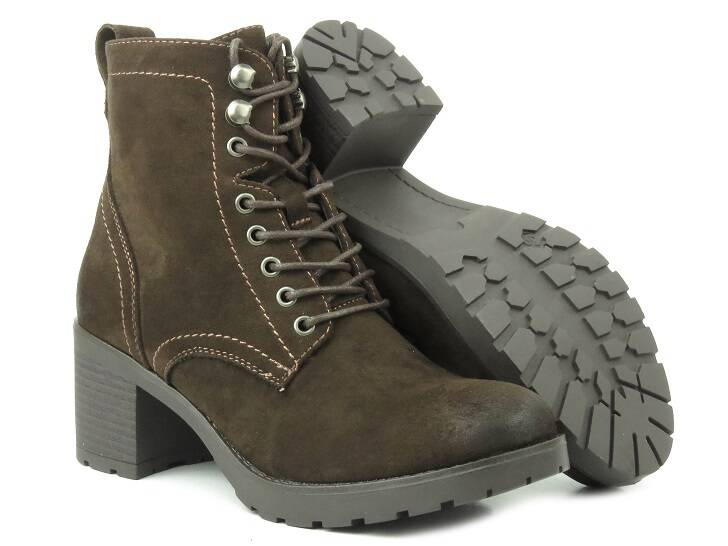 Zateplené dámské kozačky - Potocki 22-12082, hnědé