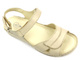 Pohodlné dámské kožené sandály - HELIOS Komfort 106, zlaté