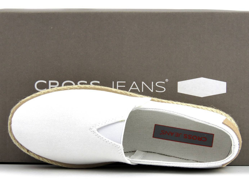 Dámské espadrilky, letní boty - CROSS JEANS JJ2R4001C, bílé