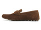 Pánské semišové kožené mokasíny - GOE JJ1N4043, hnědé