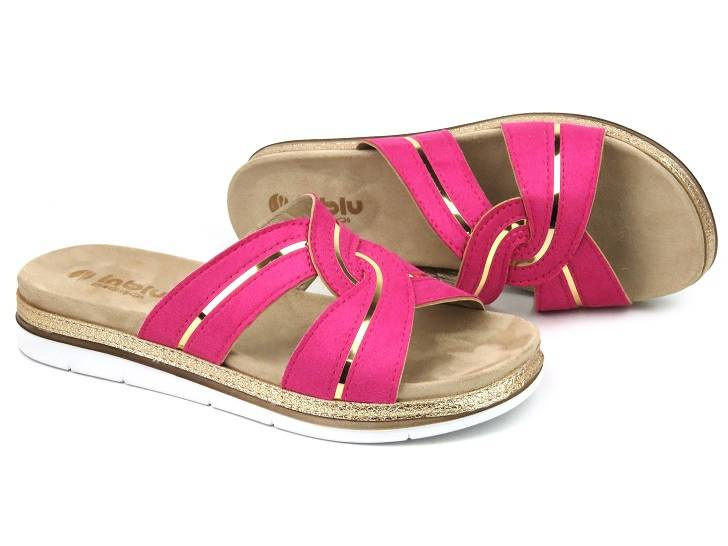 Dámské žabky na léto a dovolenou - INBLU SA-43, fuchsiové