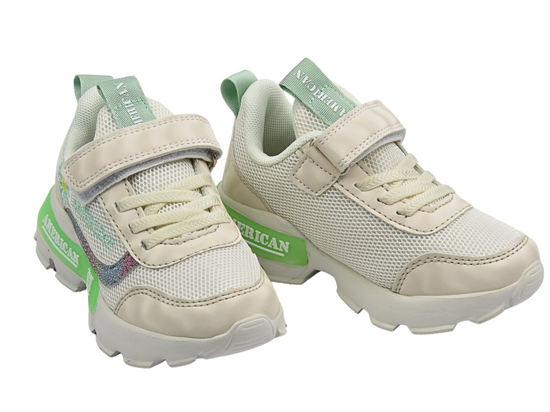 Dětská sportovní obuv - American Club RL 78/22, béžová