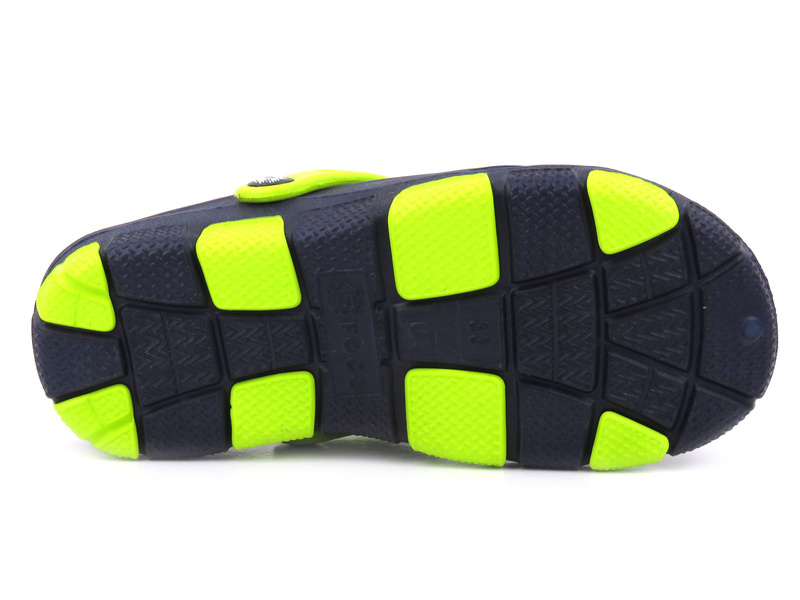 Dětské dřeváky - Realpaks PF-401, PF-402, tmavě modrá a zelená