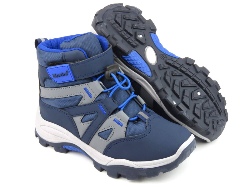 Kotníkové boty, zimní sportovní boty pro kluky - AXIM 23017, tmavě modrá