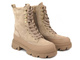 Dámské kotníkové boty z ekologické kůže - Potocki 22-11067, béžová