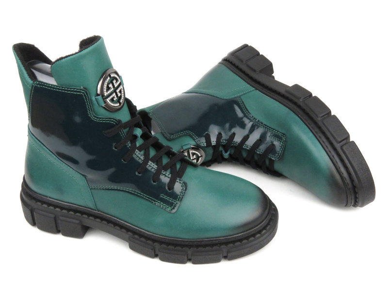 Dámské boty polské značky - Waldi 1169, zelené
