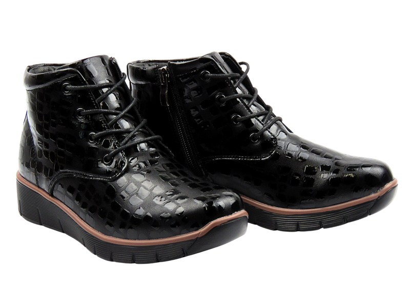 Zateplené dámské kotníkové boty – Cambell 25-40317, černé