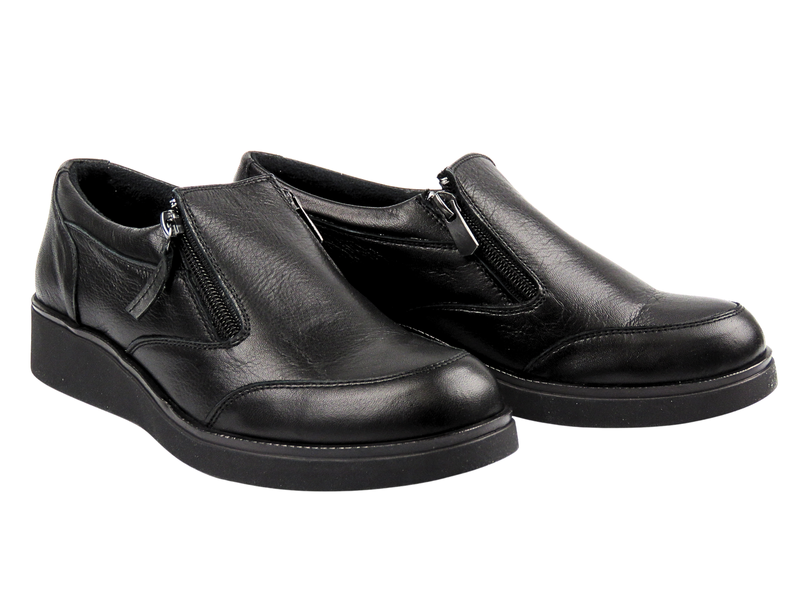 Pohodlné dámské polobotky Nika Komfort 0639-25036, černé