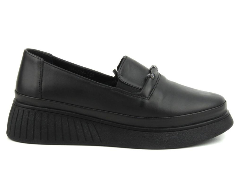 Dámské lordy z přírodní kůže - VENEZIA P108424 114, černá