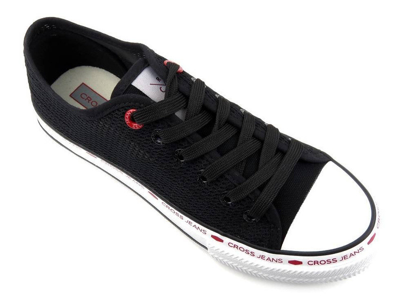 Dámské síťované tenisky na jaro a léto - Cross Jeans FF2R4015C, černé