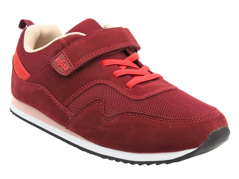 Befado Mládežnická sportovní obuv 516Q216 Červená na suchý zip