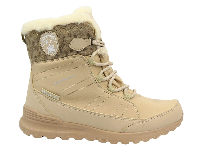 Dámské vysoké sněhule AMERICAN CLUB SN45/24, béžové