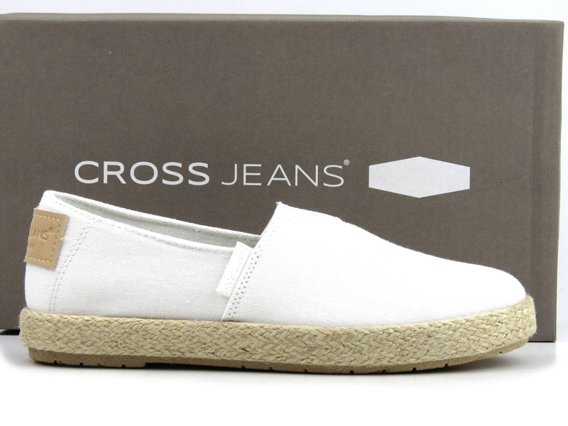 Dámské espadrilky, letní boty - CROSS JEANS JJ2R4001C, bílé