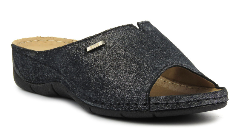 Pohodlné měkké žabky pro ženy HELIOS Comfort 105, černé