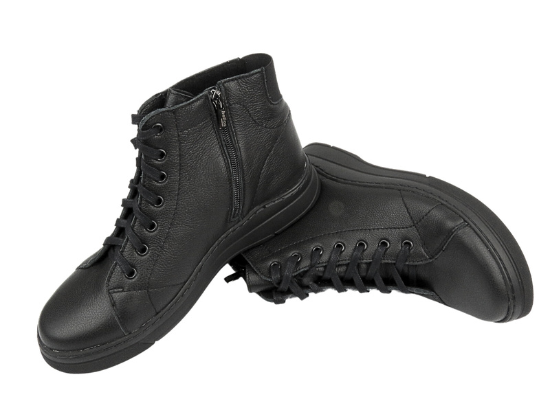 Dámské boty zateplené plstí - HELIOS Comfort 517, černá 3