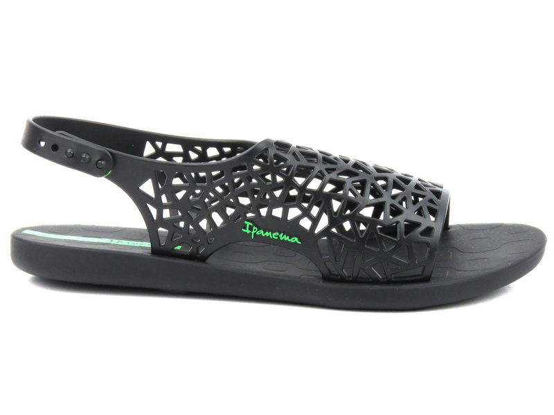 Dámské sandály s prolamovaným svrškem - IPANEMA 26679, černé