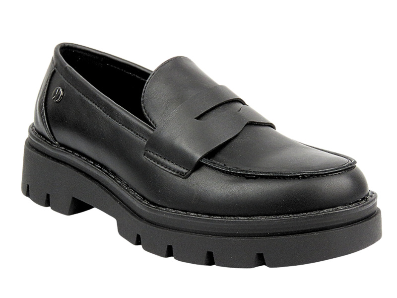 Dámské mokasíny - Inblu IC-27 Black - nazouvací