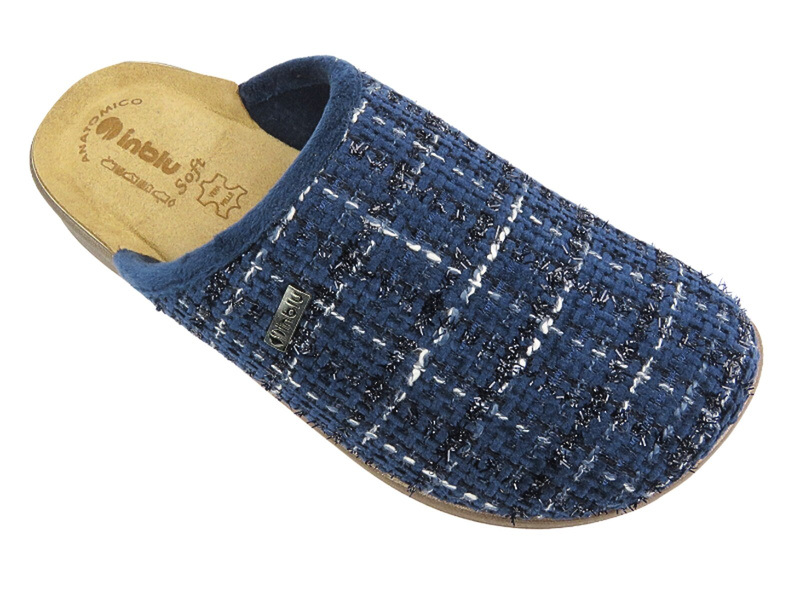 Měkké dámské domácí pantofle Inblu LV-07, tmavě modrá