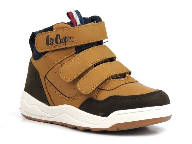Dětská sportovní obuv na podzim a zimu - LEE COOPER 22-29-1322K, camel