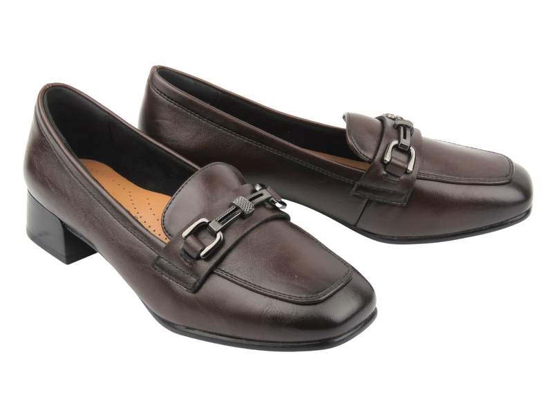 Elegantní dámské mokasíny Vinceza 39965, černé