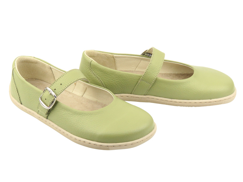Barefoot Helios Comfort 471 kožené minimalistické tenisky, limetková barva