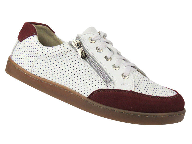 Dámské barefoot boty z přírodní kůže Helios Komfort 470, bílé - PŘEDPRODEJ