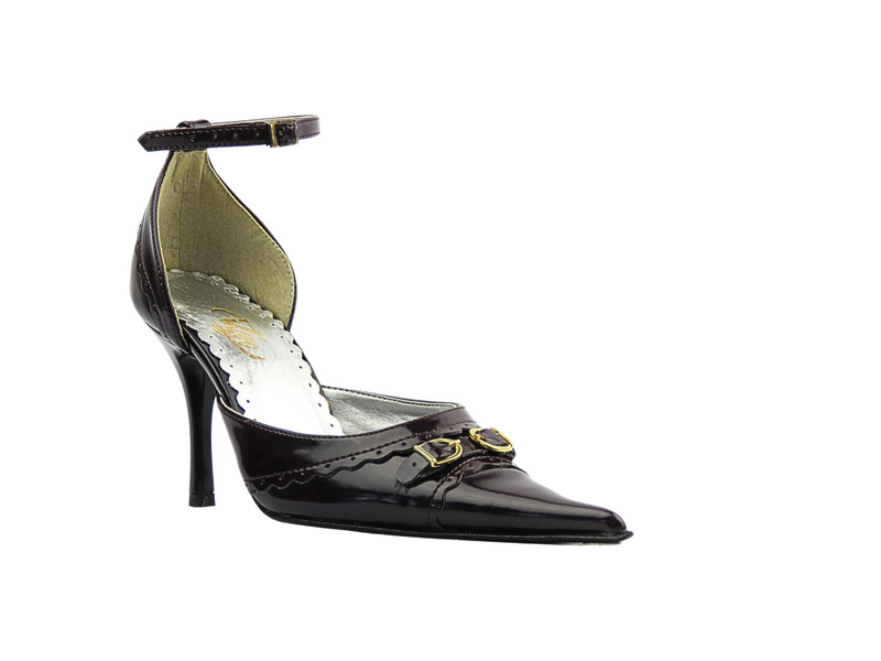 Lakované dámské lodičky na jehlovém podpatku – Vigo 665, fialové