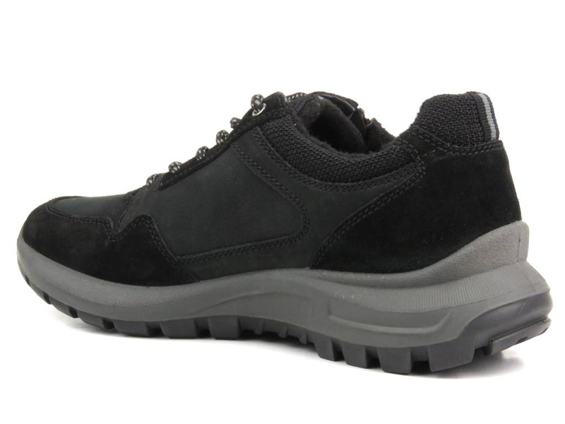 Pánské trekové boty, kůže - MANITU 640234-01, černá