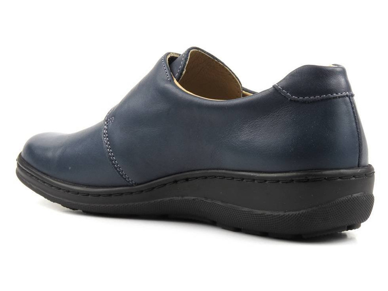 Pohodlné dámské boty se širším svrškem - HELIOS 382-2, tmavě modrá