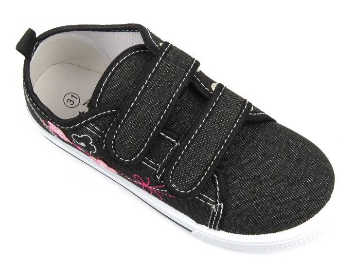 Tenisky, Tenisky na suchý zip - AMERICAN CLUB TEN 118/24, černé