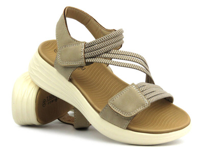 Dámské gladiátorské sandály - Sokolski KEN L24-622, béžové