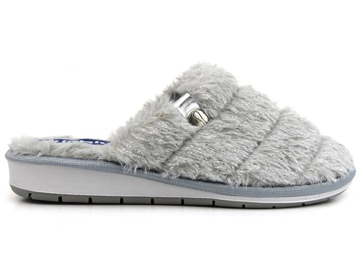 Kožešinové, měkké dámské pantofle - INBLU LB-95, šedé