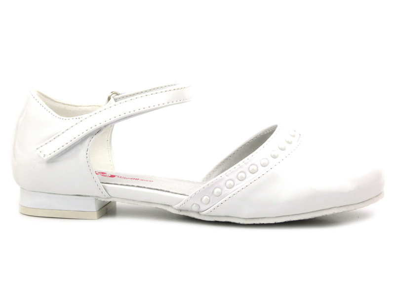 Elegantní boty, hostie lodičky - Wojtyłko 23712, bílé